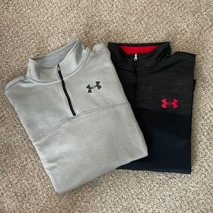 Set of two mens under armour pullovers. Both in good shape